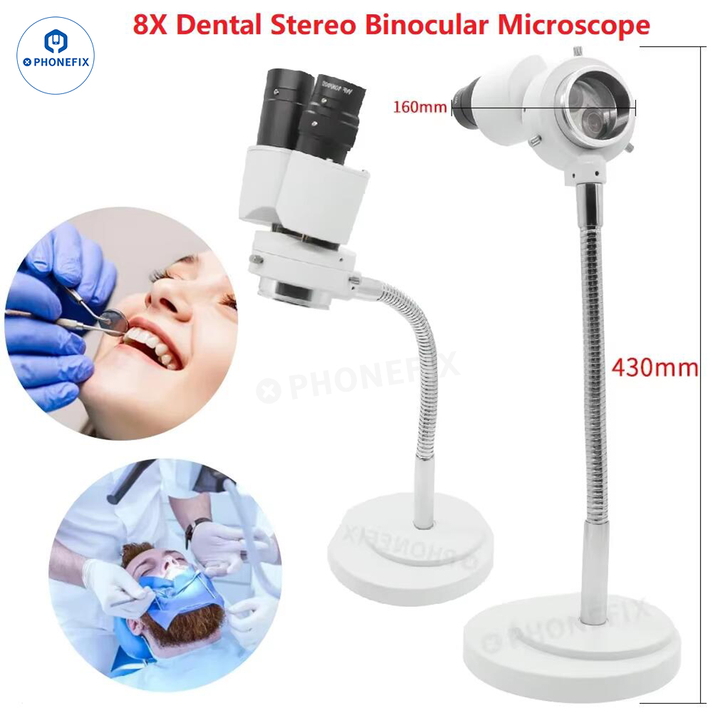 Electronics Repair Degree - 8-fach Dental-Binokular-Stereomikroskop, 360 Grad drehbar, für