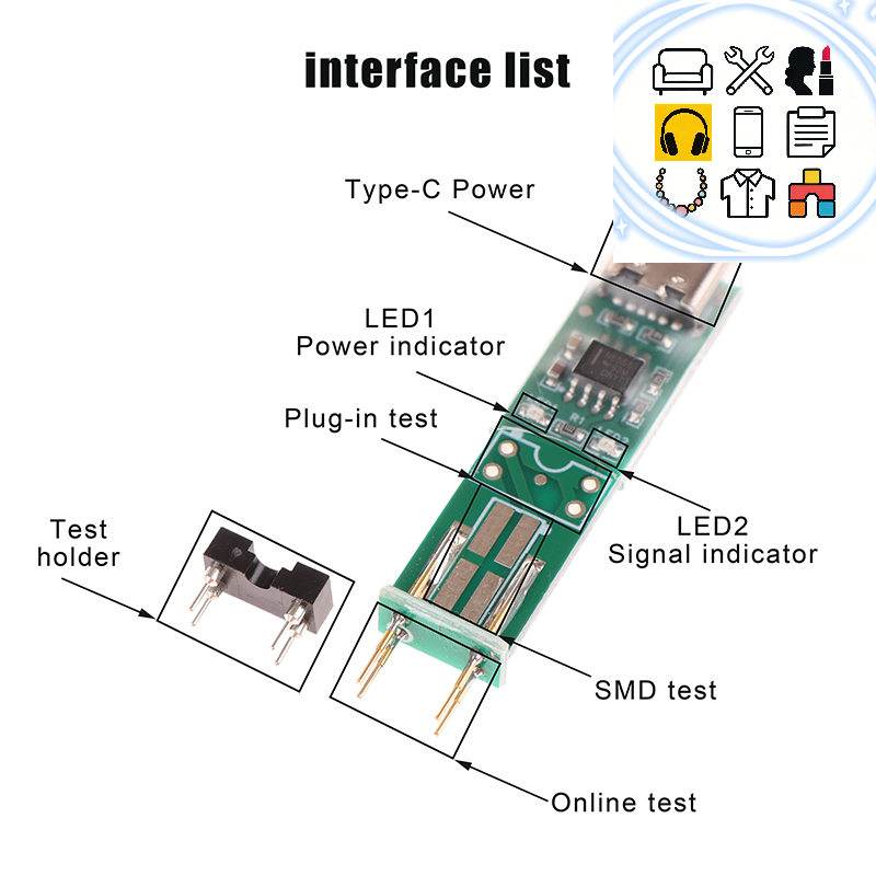 Electronics Repair Online - V5.0 Optokoppler-Testinstrument, Online-Erkennungswerkzeuge für elektronische Reparaturen,